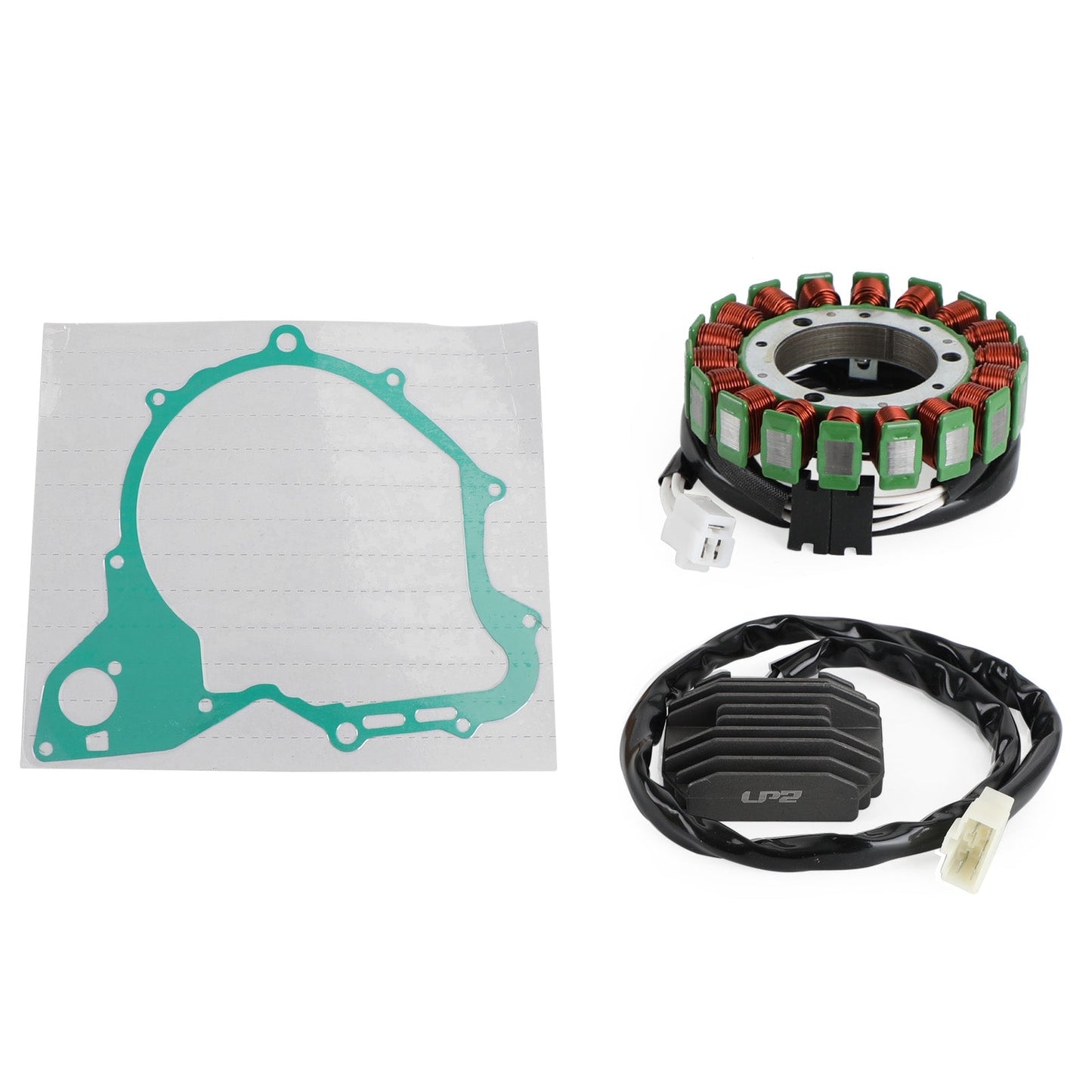 Magneto Stator+Voltage Rectifier+Gasket For Yamaha XVS650 XVS400 Drag Star 00-08 Champoo