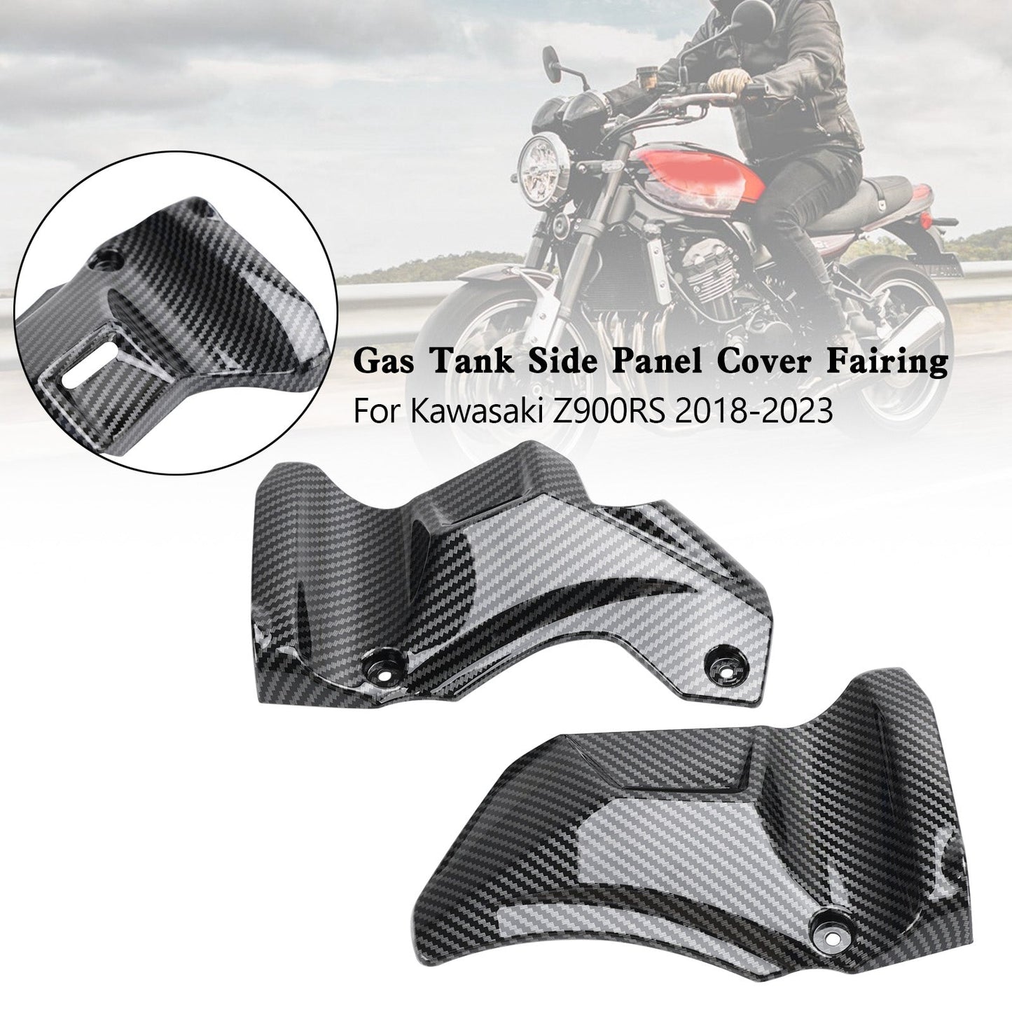 2018-2023 Kawasaki Z900RS Gas Tank Side Trim Cover Panel Fairing Cowl