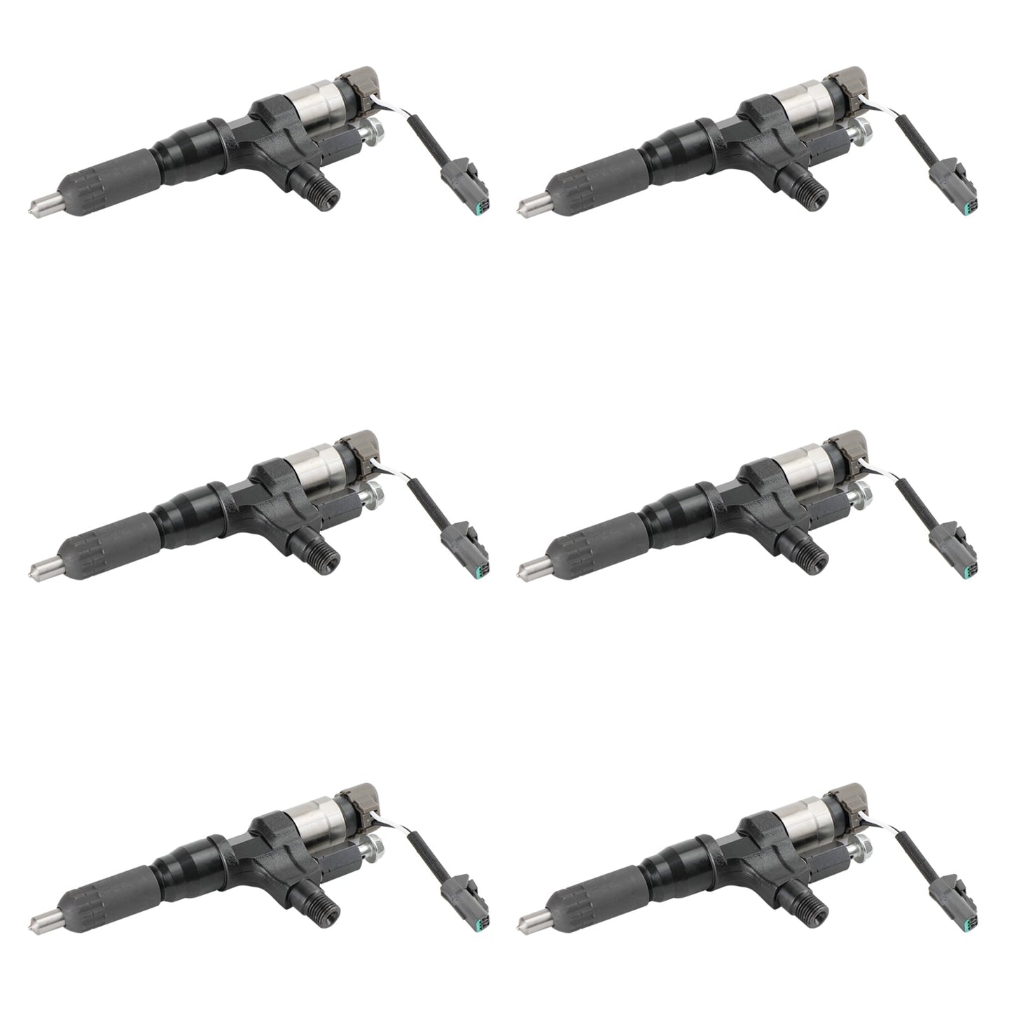 Hino 3.8L 4.7L 5.0L 6.5L 7.7L 6PCS Fuel Injectors 095000-6593 CB84034501S 095000-6594