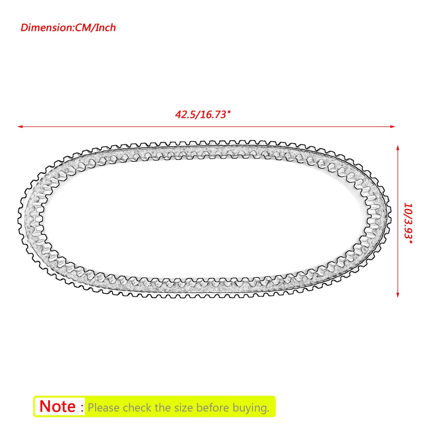 05-15 Arctic Cat 1402-564 ATV 650 700 Diesel HI Replacement Drive Belt