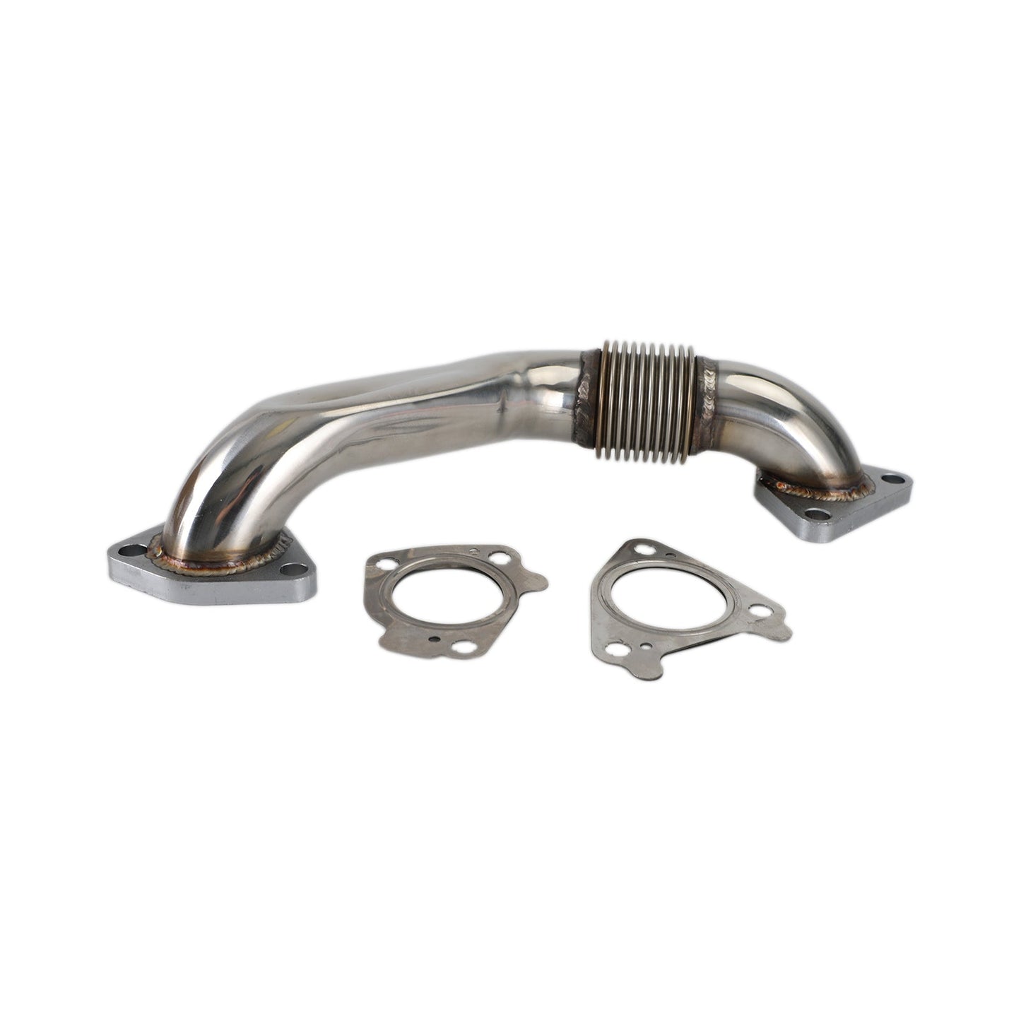 Passenger Side Exhaust Up-Pipe for 2001-2016 6.6L Duramax LB7 LLY LBZ LMM LML Champoo