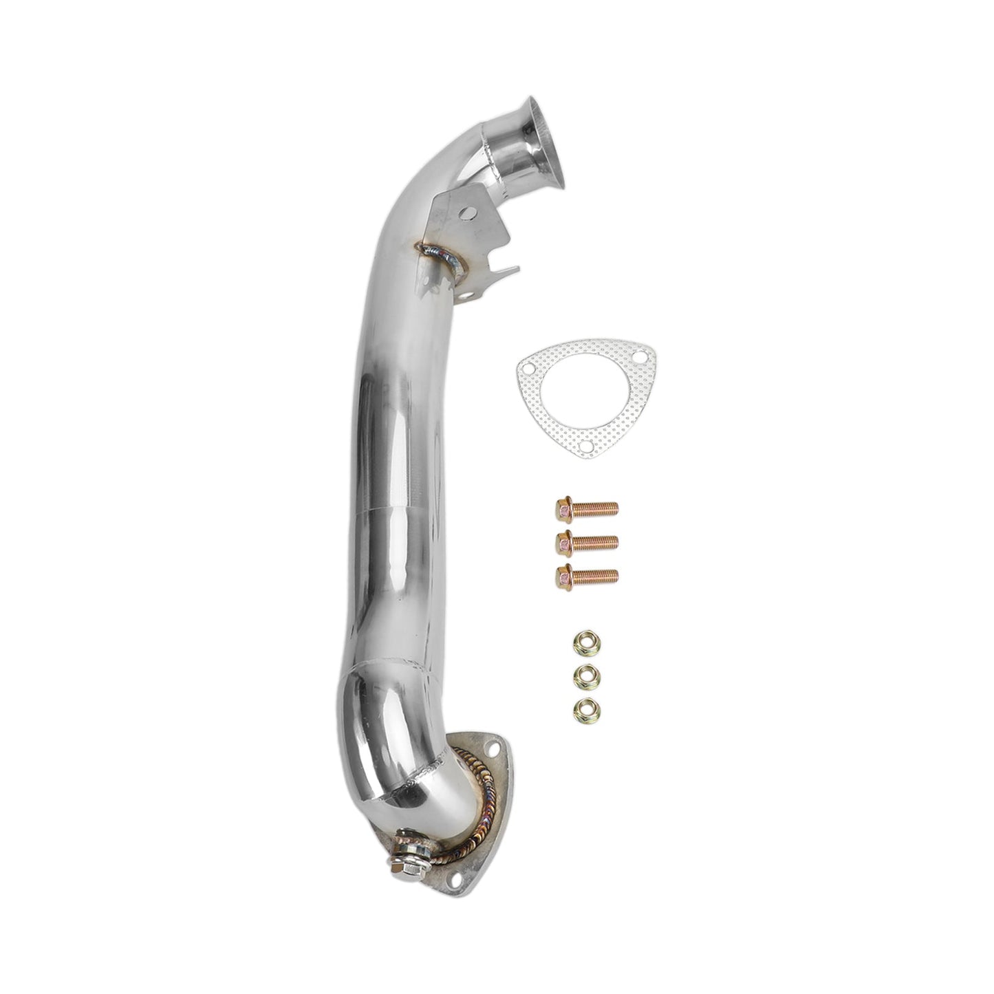 Downpipe Exhaust for 2007-2016 Mini Cooper R55-R61 1.6 Turbo 2.5 inch with 2 O2 sensor bungs Champoo