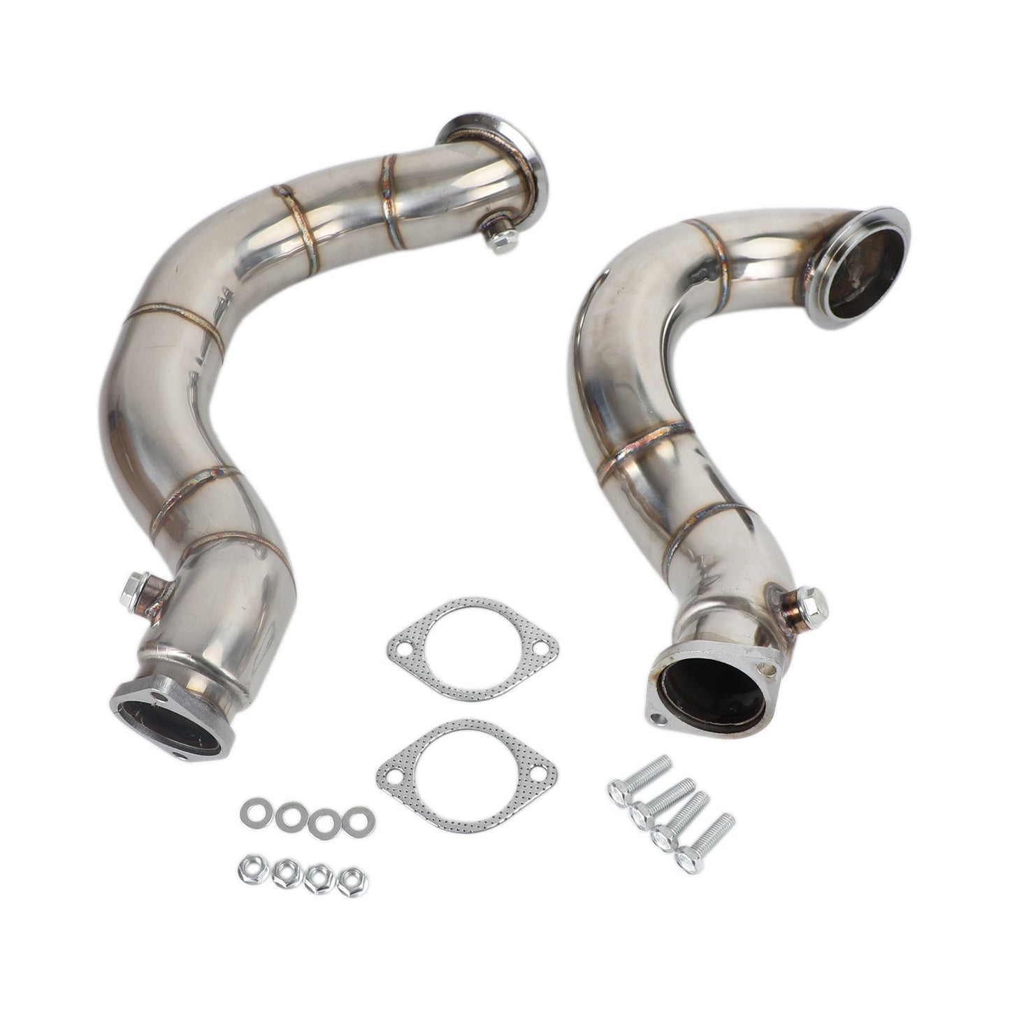 2007-2010 BMW N54 E90/E91/E92/E93/E82/135i/335i Twin Turbo 3″ Cast Stainless Steel Downpipe Champoo