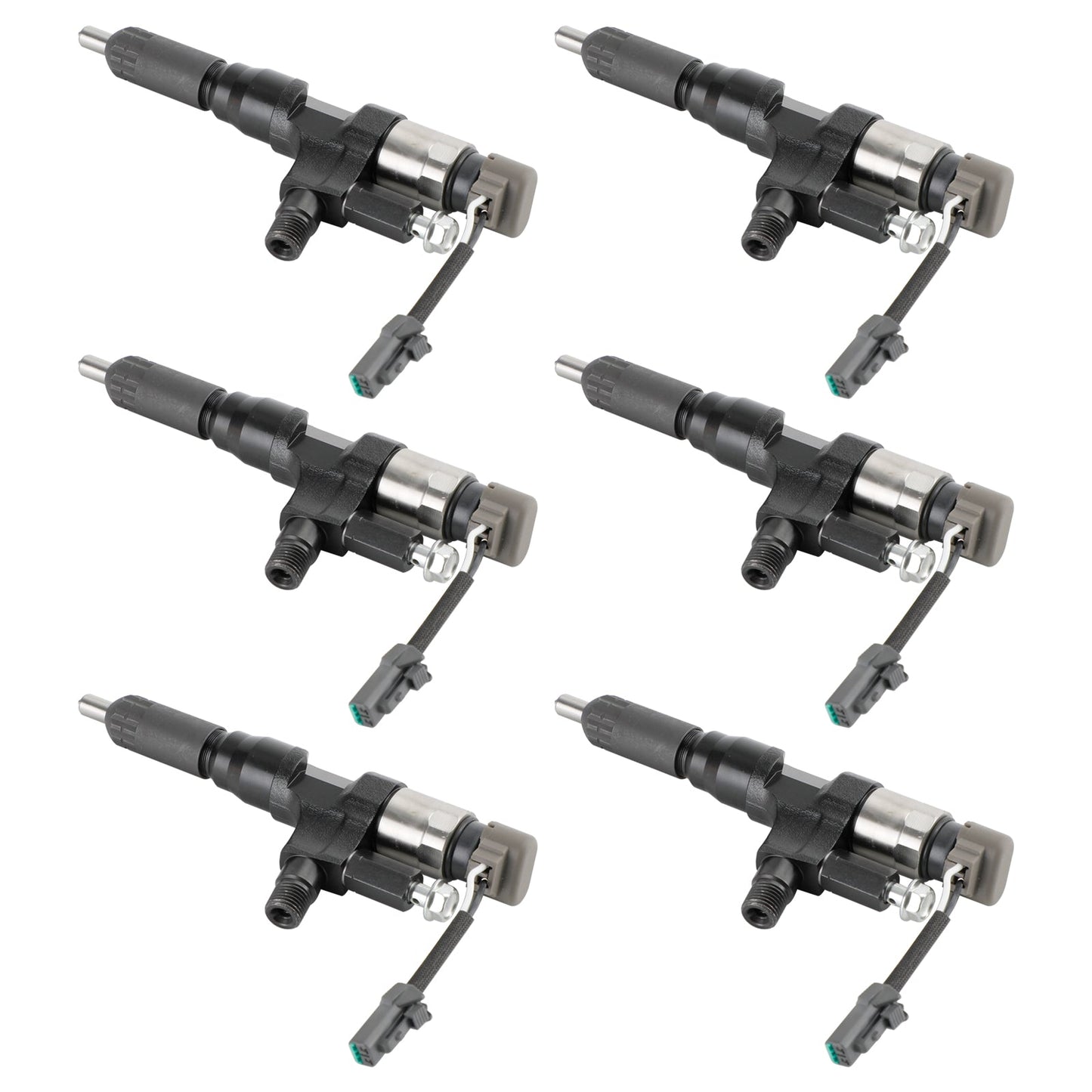 Hino 3.8L 4.7L 5.0L 6.5L 7.7L 6PCS Fuel Injectors 095000-6593 CB84034501S 095000-6594