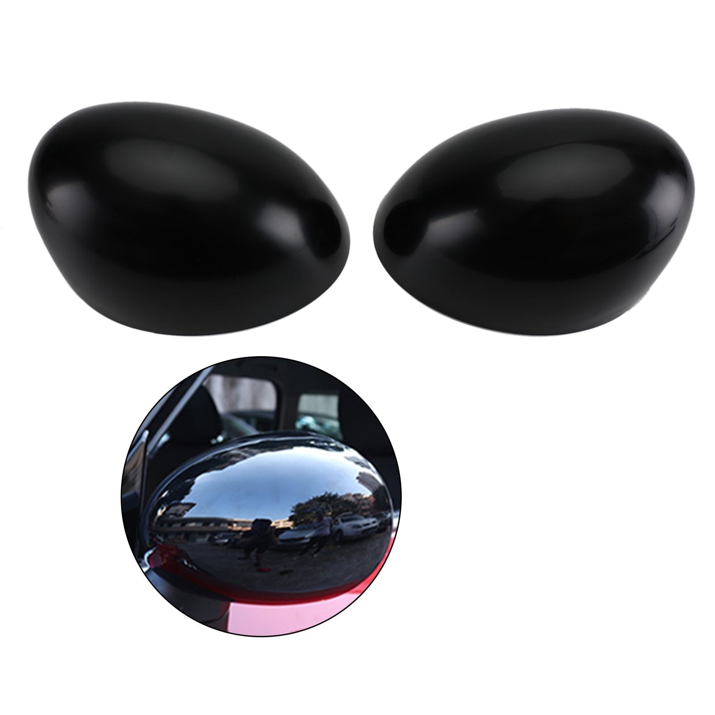 MINI Cooper R55 R56 R57 High Quality 2 x Black Mirror Covers