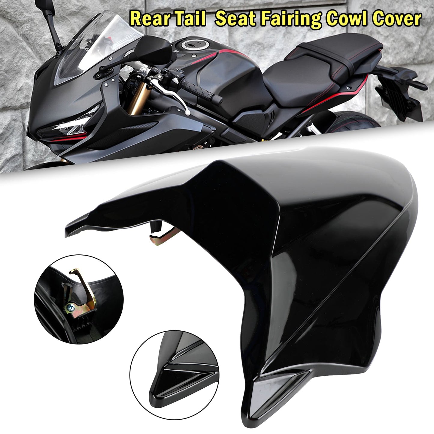 Rear Tail Seat Fairing Cowl Cover for Honda CB650R 2021-2022