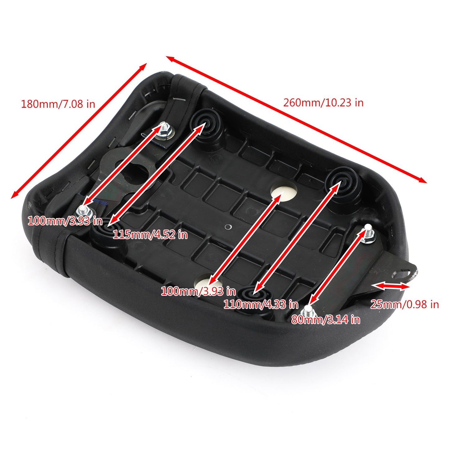 17-22 Honda CMX300 Rebel 300 & CMX500 Rebel 500 Rear Passenger Seat Cushion Pillion Pad Black