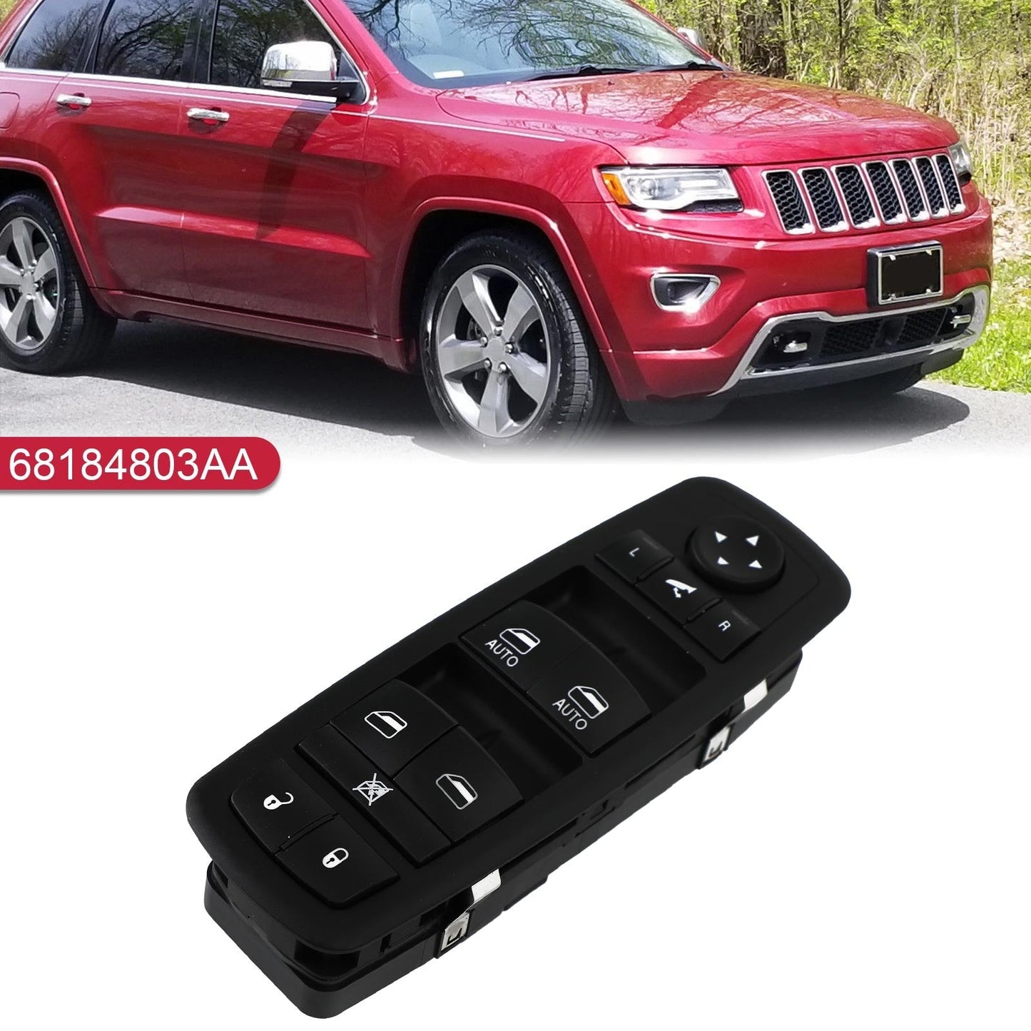 2014-2015 Jeep Grand Cherokee Electric Control Power Master Window Switch 68184803AA