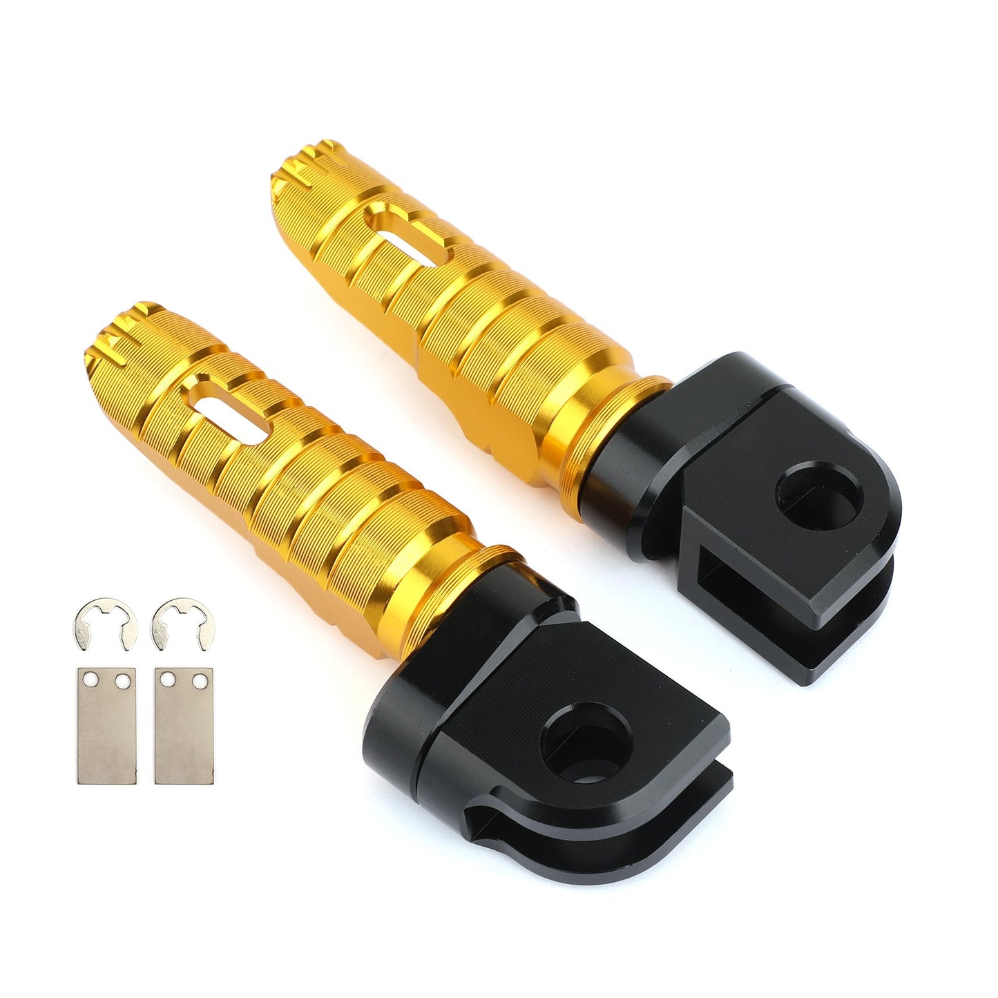 Front Footrests Foot Peg Fit For Kawasaki ZZR1400 06-16 W800 11-17 ER-6F 09-16 ZX-6R 09-17 Z650 17-20 Gold