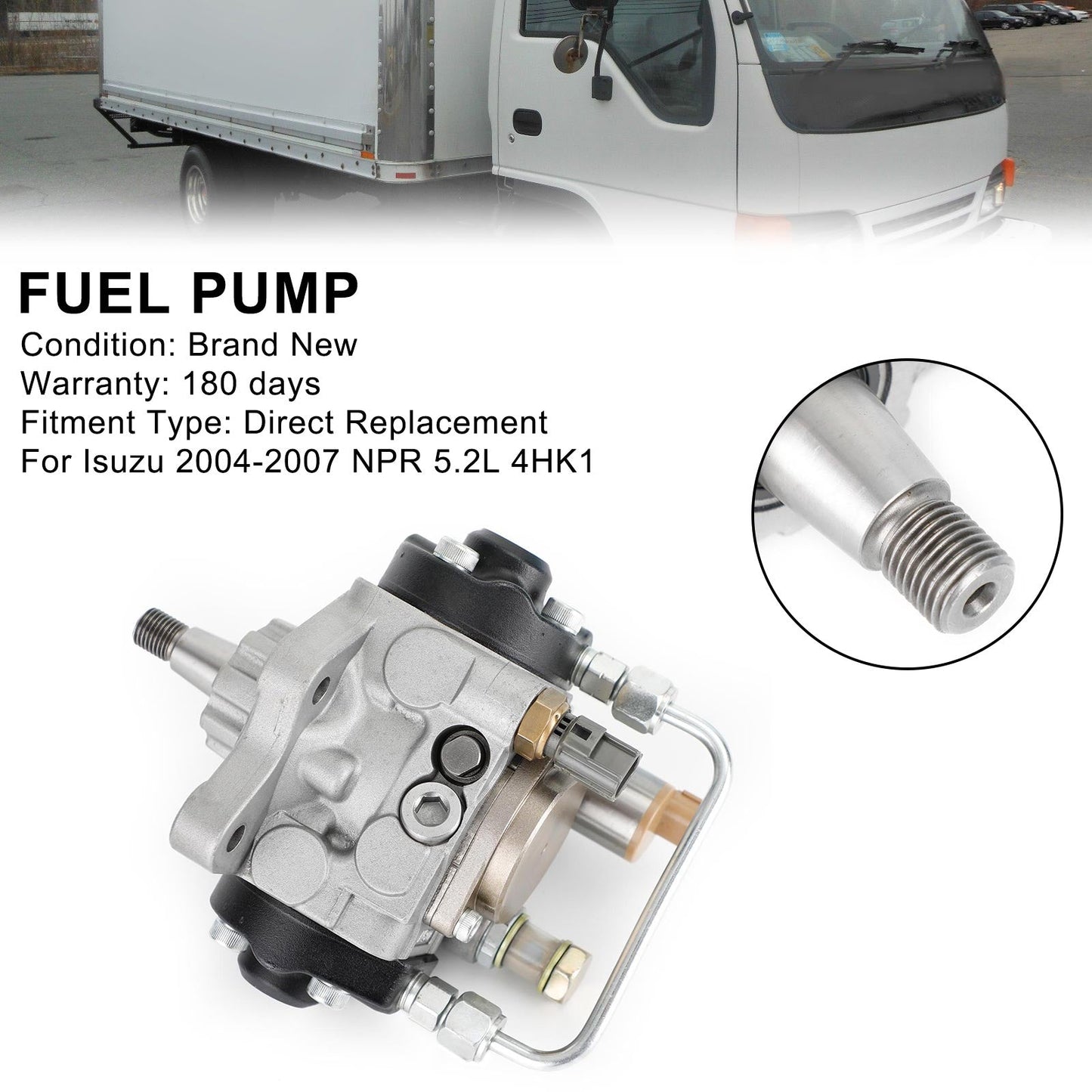 Isuzu 2004-2007 NPR 5.2L 4HK1 Diesel Fuel Pump 294000-0266 2901238860 97328886 Fedex Express