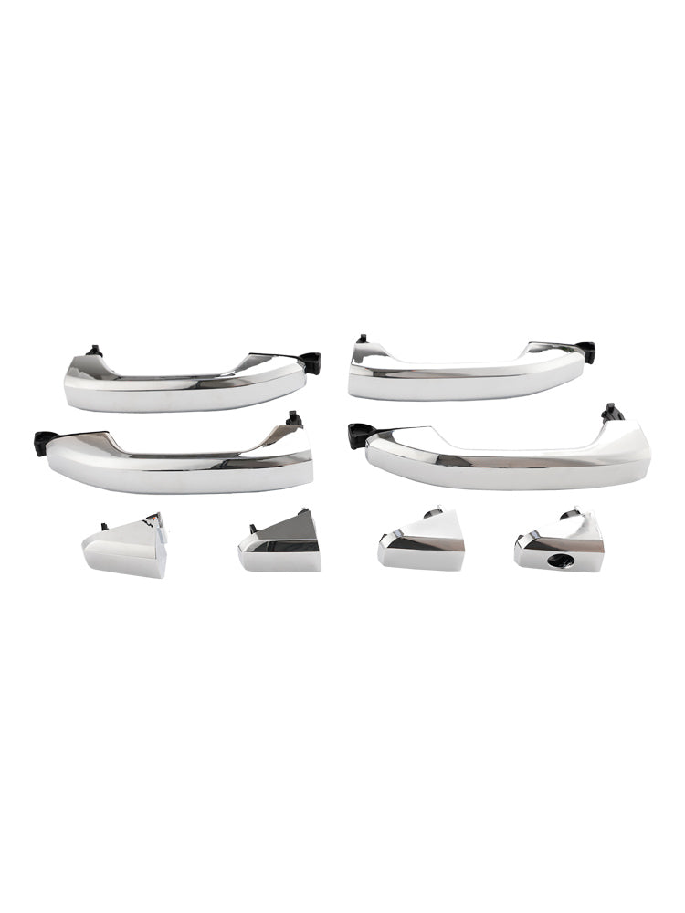 2015-2019 GMC Sierra 3500 HD (submodel: Base, Denali, SLE, SLT) 4pcs Exterior Door Handle Chrome 14575050