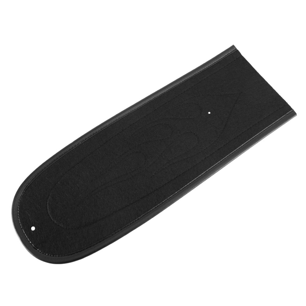 Black Flame Stitch PU Leather Rear Seat Fender Bib Fit For Dyna Super Glide