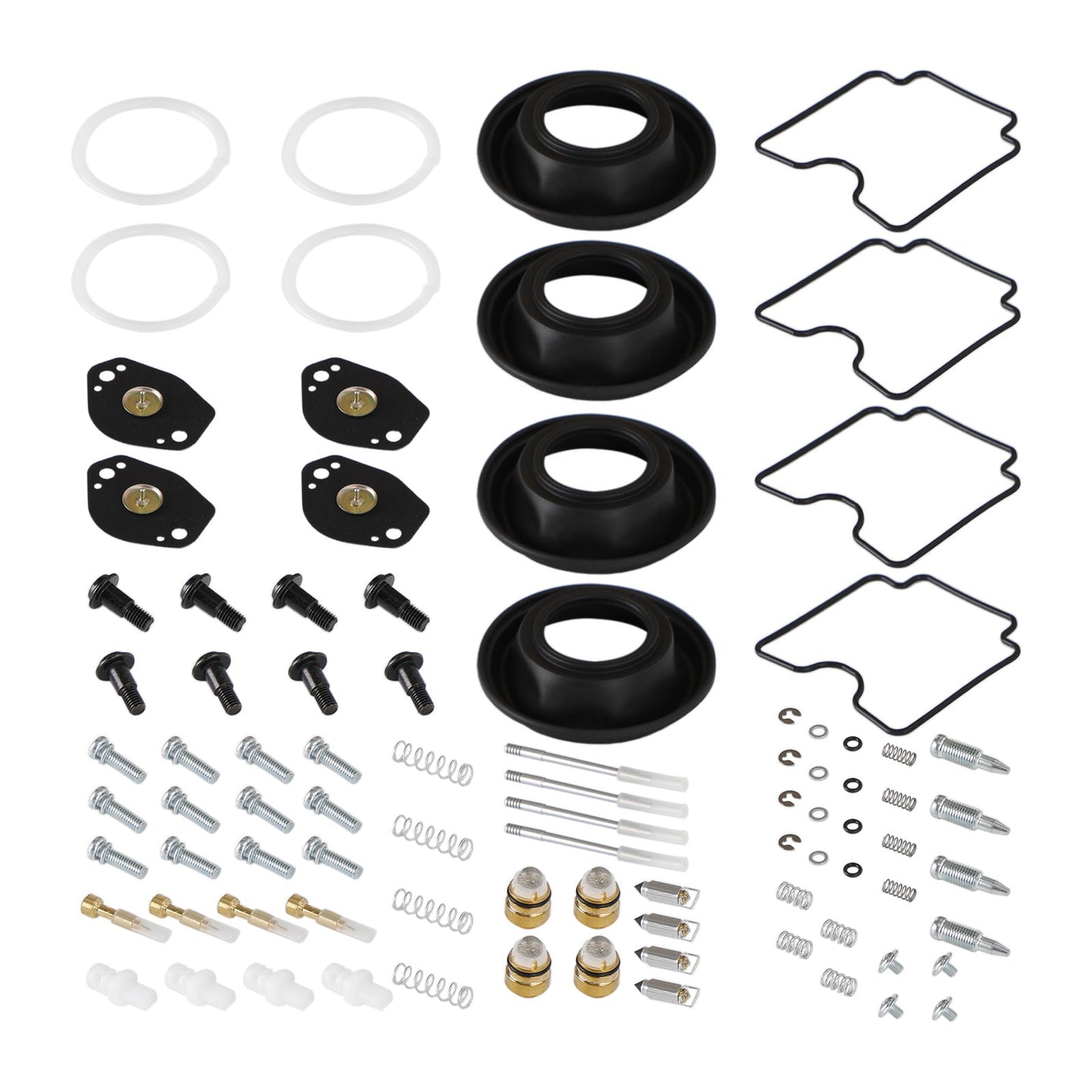 4X Carburetor Rebuild Repair Kit fit for Suzuki DRZ400 DRZ400E DRZ400S DRZ400SM