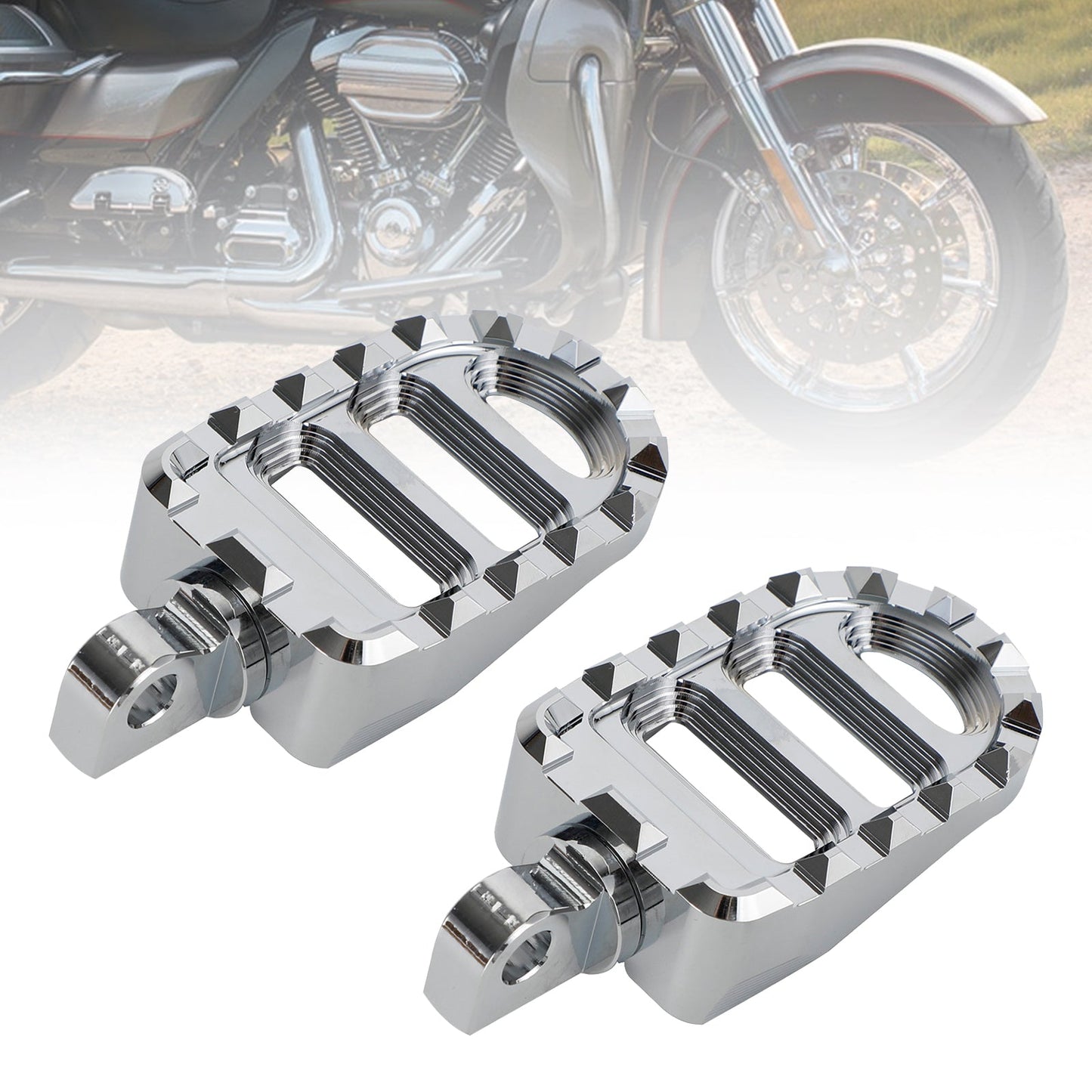 Front Footrests Foot Peg fit for Dyna Sportster 883 Electra Glide Road Glide