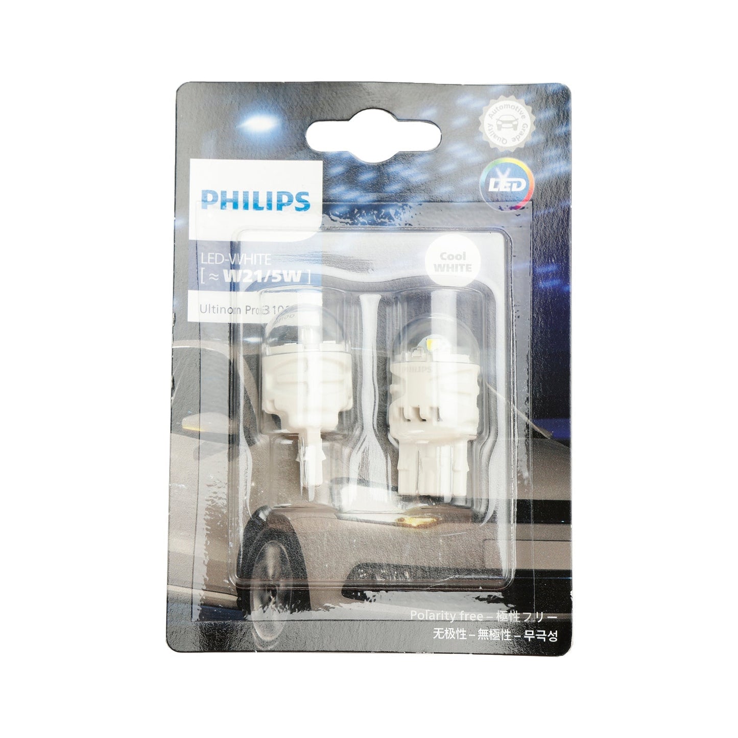 For Philips 11066CU31B2 Ultinon Pro3100 LED-WHITE W21/5W 6000K W3x16d