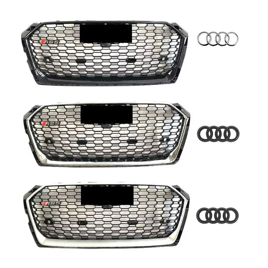 2017-2019 Audi A5 S5 F5 To RS5 Style Front Bumper Grill High Quality Upper Grilles