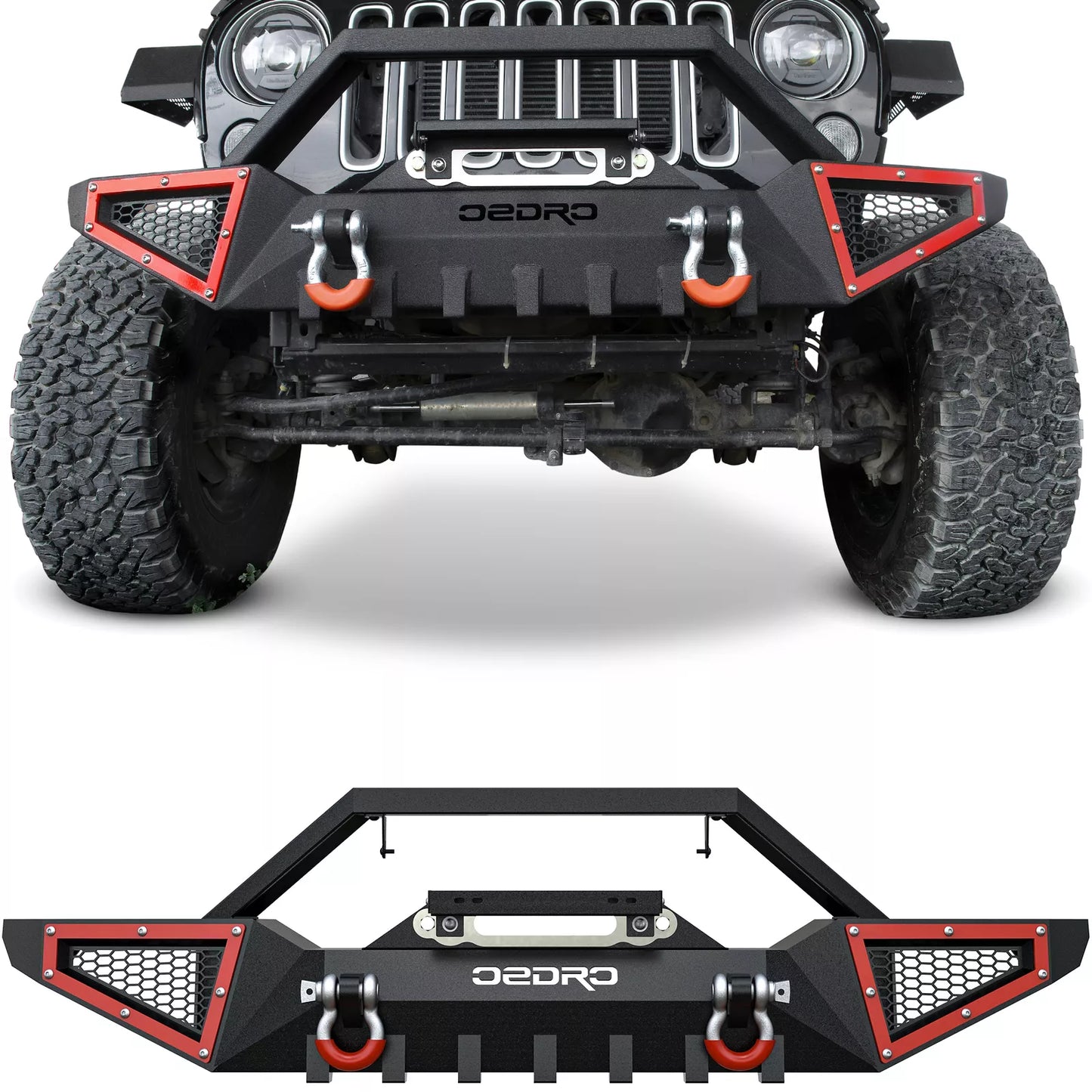 2007-2018 Jeep Wrangler JK Unlimited Front Bumper With Winch Plate