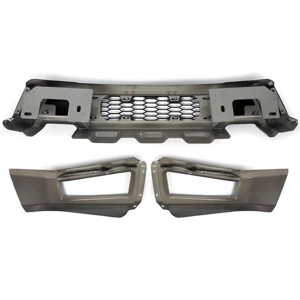 2009-2014 Ford F150 Steel Raptor Style Front Bumper W/LED Lights