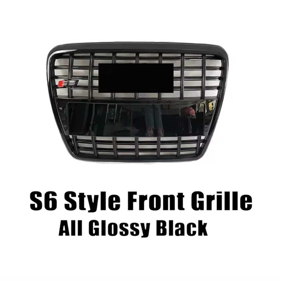 2005-2011 Audi A6 S6 C6 To S6 Style Front Bumper Grill Upper Grill