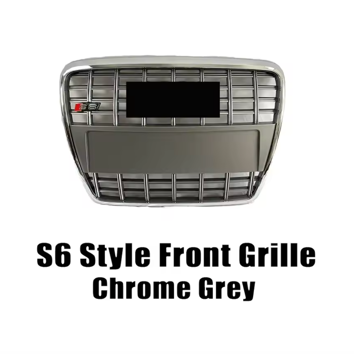 2005-2011 Audi A6 S6 C6 To S6 Style Front Bumper Grill Upper Grill