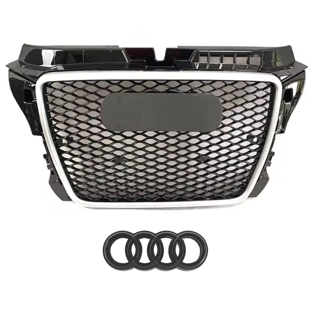 2008-2012 Audi A3 8P To RS3/R3 Honeycomb Style High Quality Grill Front Bumper Grille