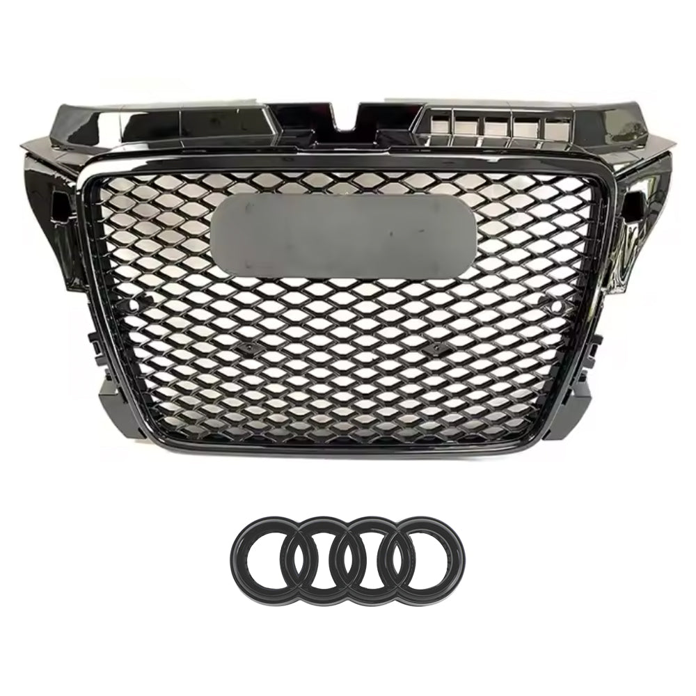 2008-2012 Audi A3 8P To RS3/R3 Honeycomb Style High Quality Grill Front Bumper Grille