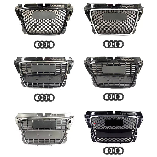 2008-2012 Audi A3 8P To RS3/R3 Honeycomb Style High Quality Grill Front Bumper Grille